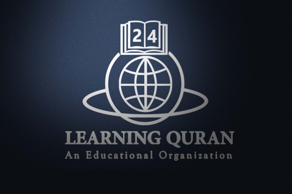 this is an islamic education logo of learning Quran 24